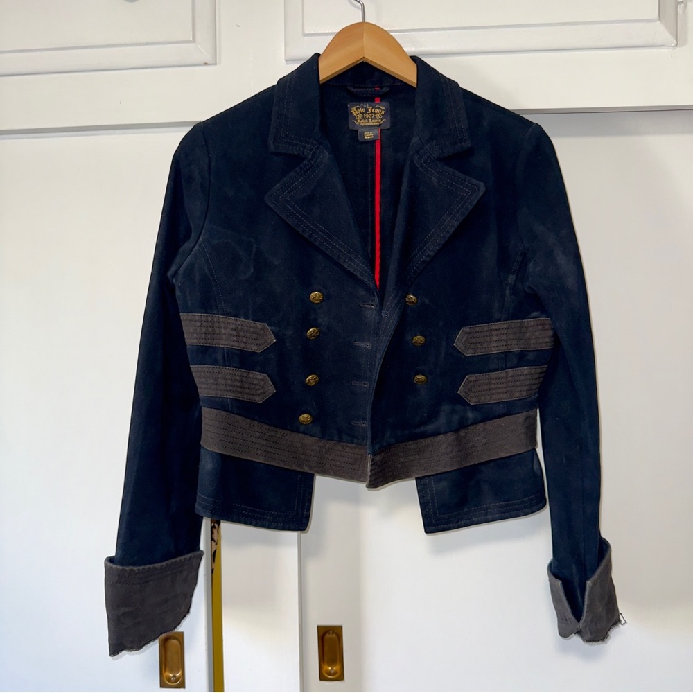 Vintage Polo by Ralph Lauren Navy, black and Gray Blazer